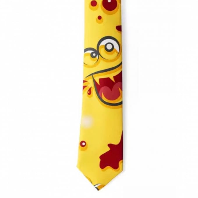 Stropdas Smiley Geel - Charme Bijoux