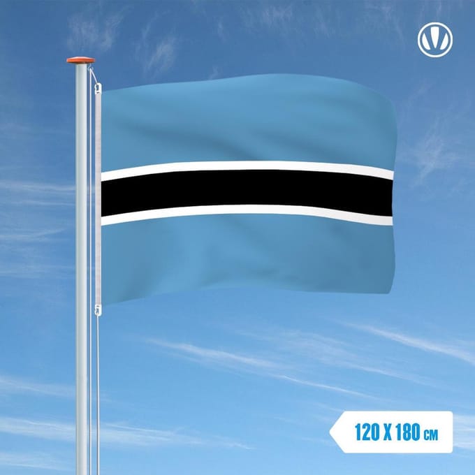Vlag Botswana 120x180cm