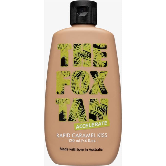 The Fox Tan Rapid Caramel Kiss – Zelfbruiner Lotion met Caramelkleur voor Direct Effect