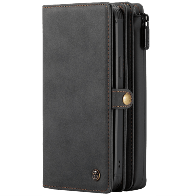 Caseme iPhone 12 Pro Max 2 in 1 Luxury Wallet  Zwart