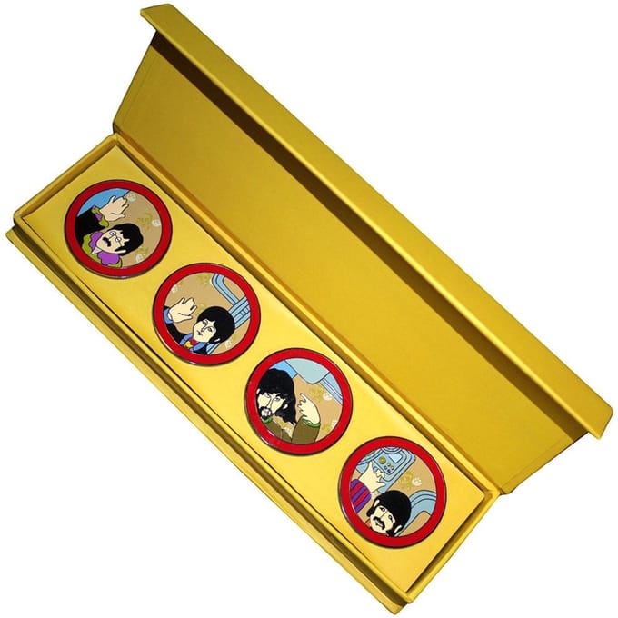 The Beatles - Yellow Submarine Portholes Pin - Multicolours