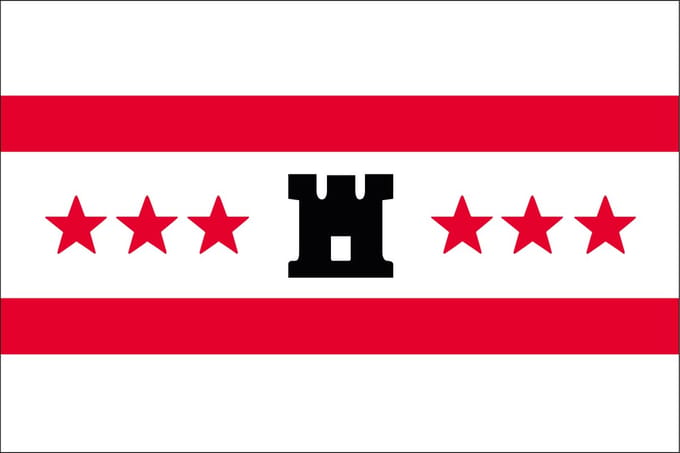Vlag Drenthe 300x450cm