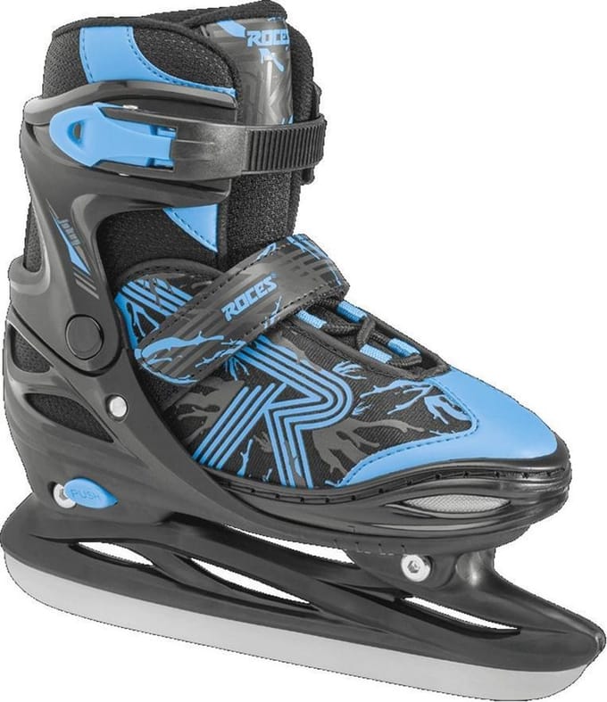 Roces - Jokey Ice 3.0 Verstelbare IJshockeyschaatsen - Kinderen - Zwart/blauw - 30-33