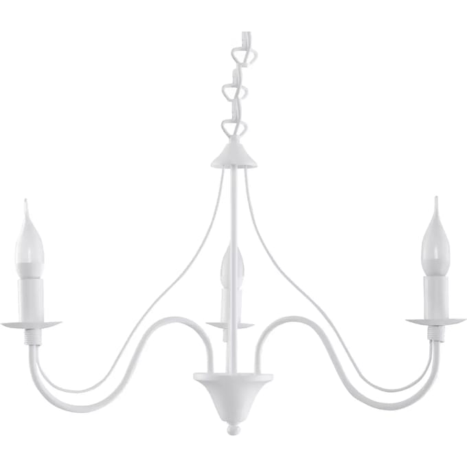Sollux Lighting Kroonluchte Minerwa - E14 - wit - staal - 80x60x60cm