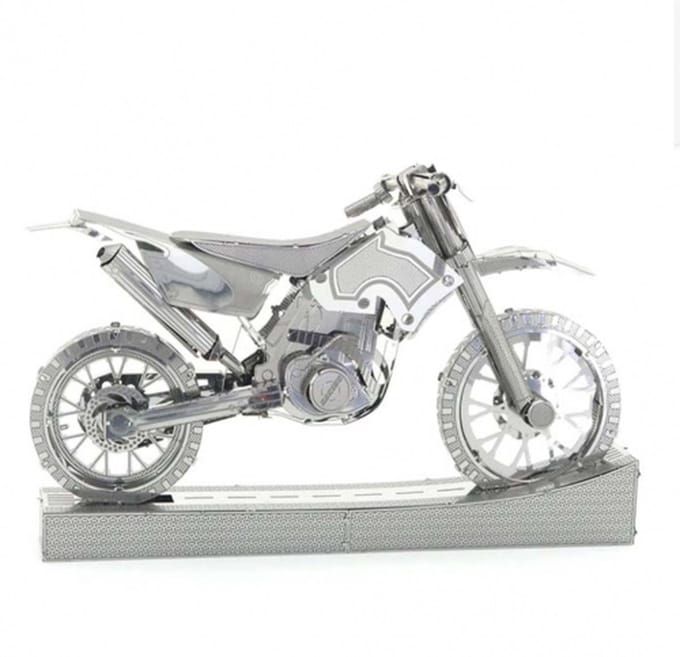 De Bouwplaats Bouwpakket Miniatuur Motor Crossmotor - Metaal - Vanaf 14 jaar