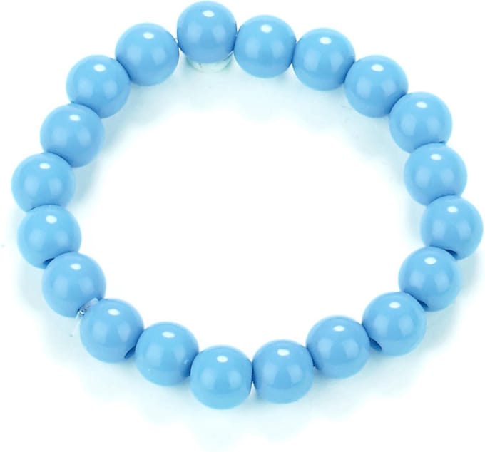 PARTYPRO - Blauwe kralen armband voor volwassenen