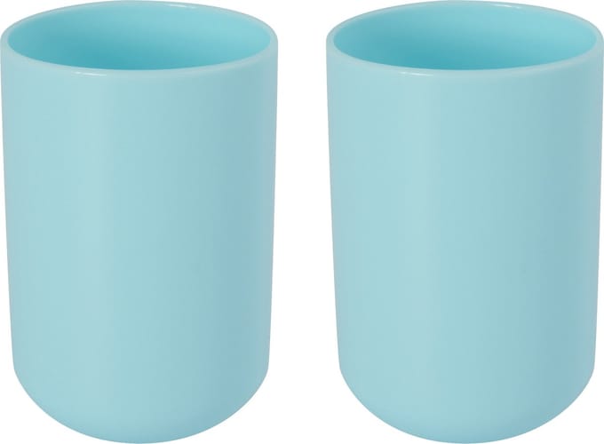 MSV Drinkbeker/limonadebeker - 4x - PS kunststof - mintgroen - 490 ml - camping bekers