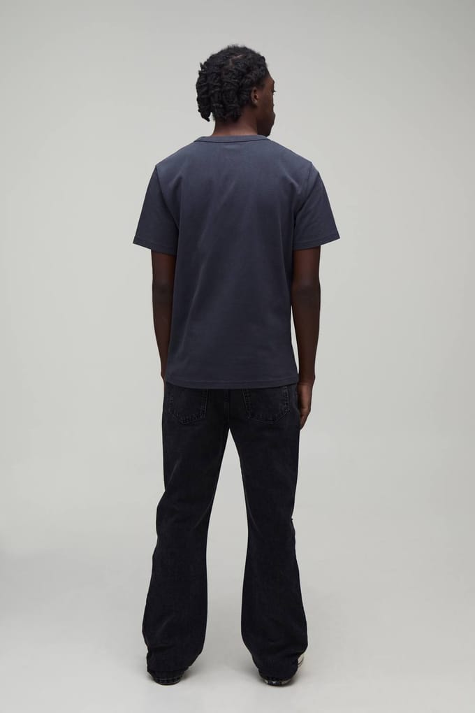 Volledig Gescheurde Gestapelde Gusset Slim Flared Jeans | Charcoal | Size 30R