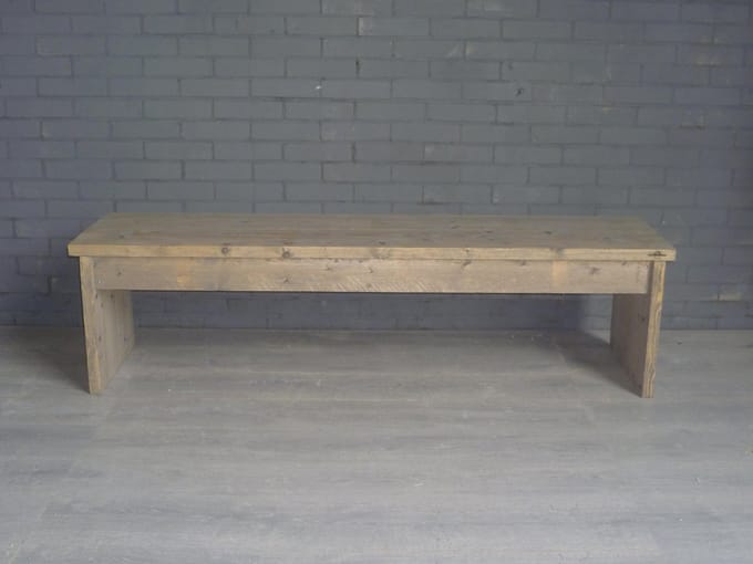 Steigerhout bankje basic 150x38,5x45 cm