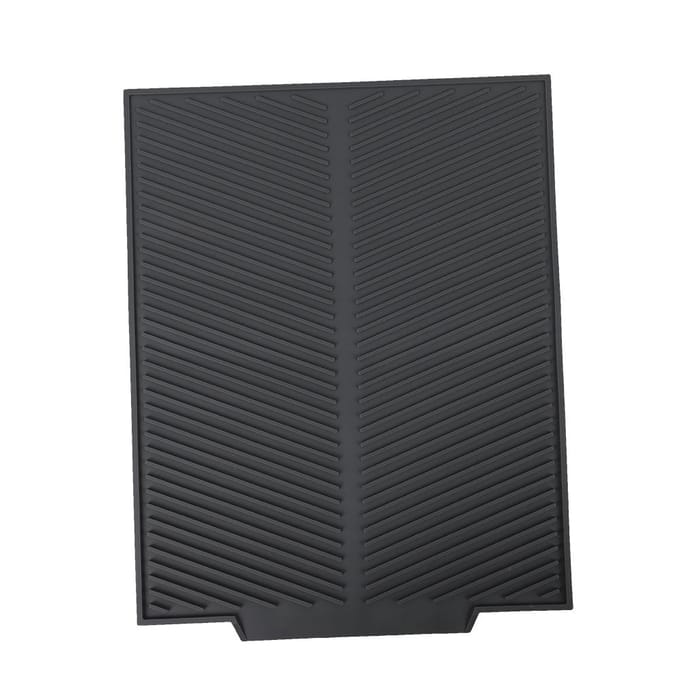 Tapis Égouttoir Extra Large Premium en Silicone Résistant à la Chaleur (Gris) gris