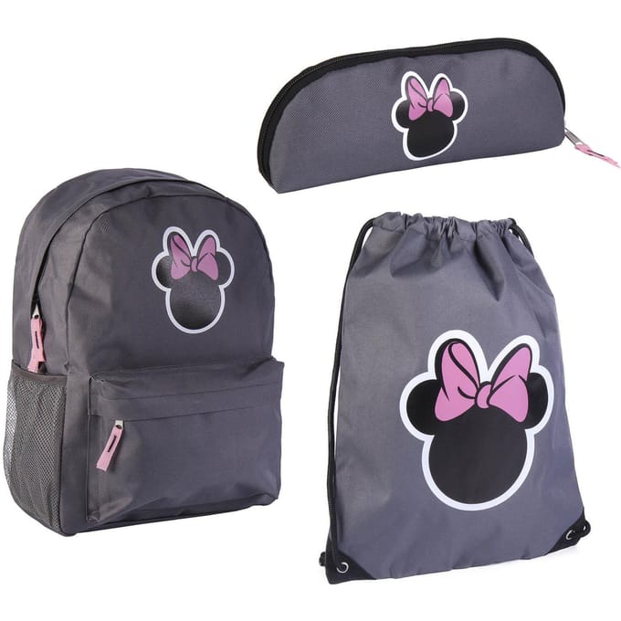 Minnie Mouse tassenset; rugzak, gymtas en etui