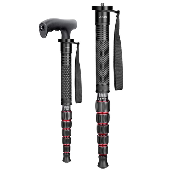 Draagbare Camera Monopod 61 Inch Koolstofvezel Fotografie Monopod voor Camera 10kg Draagvermogen