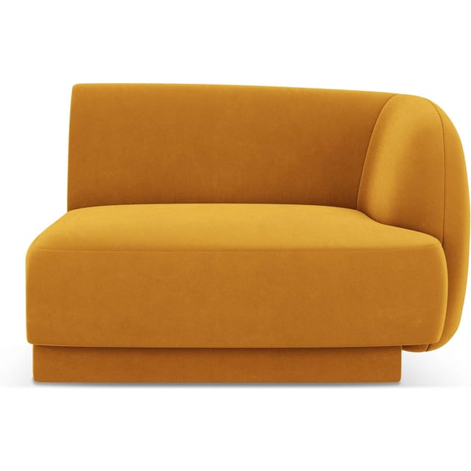 Modulair hoekelement Miley rechts velvet | Micadoni Limited Edition