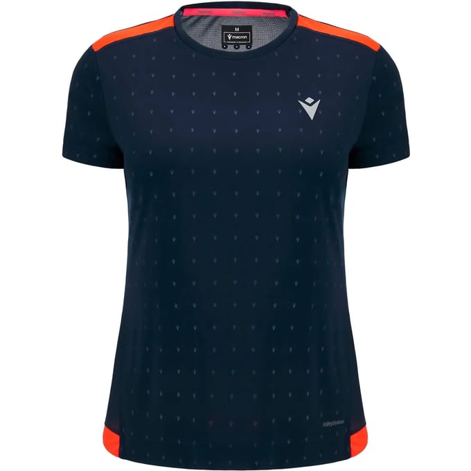 Macron Elvire Reflex T-shirt Met Korte Mouwen Blauw S Vrouw