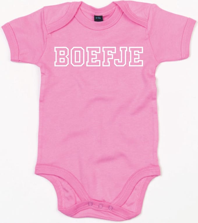 Rompertje Boefje-Bubble Gum Pink-3-6 Maanden
