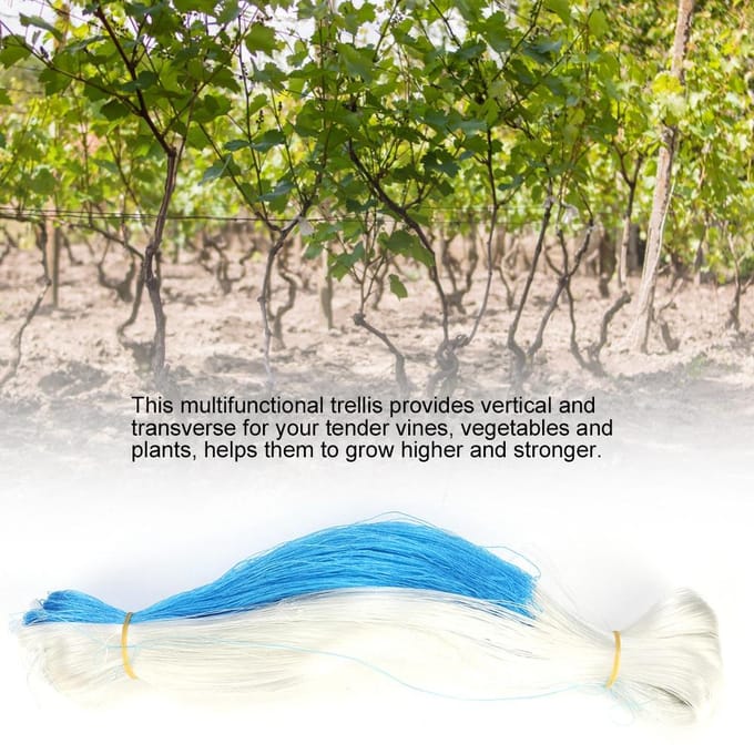 Filet de support pour plantes grimpantes de jardin pour petits pois et concombres  (2*100m) white