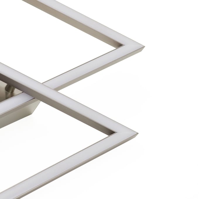 Paul Neuhaus LED plafondlamp Inigo, 54 cm, 2-lamps, dimbaar