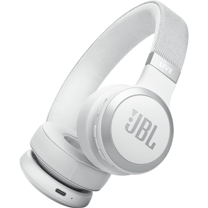 JBL Live 670NC - Draadloze Noise Cancelling Koptelefoon - Bluetooth - On ear - 65 uur batterij - Adaptive ANC - Wit