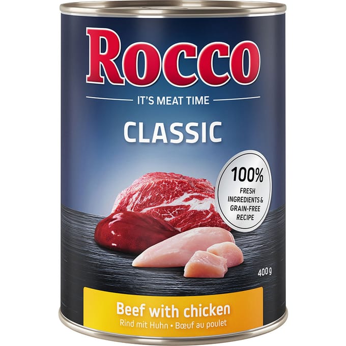24x400g Rund met Kip Rocco Classic Hondenvoer