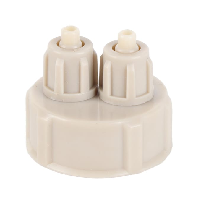 SelfControl CO2 Generator Snel Draaibare Dubbele Connector Fles Capsule voor Aquarium(A ) beige