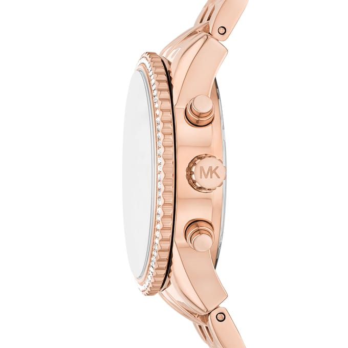 Michael Kors Ritz Dames Roze Gouden Horloge MK7531