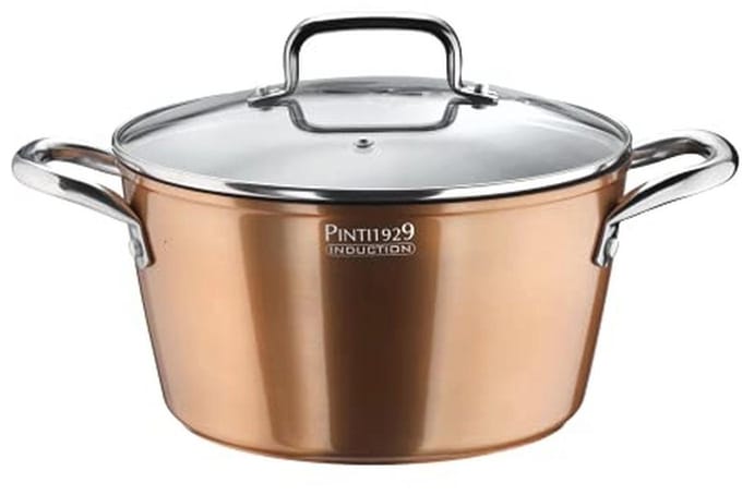 Aluminium braadpan met deksel 28 cm Ø - Materic serie met QuanTanium coating voor inductie
