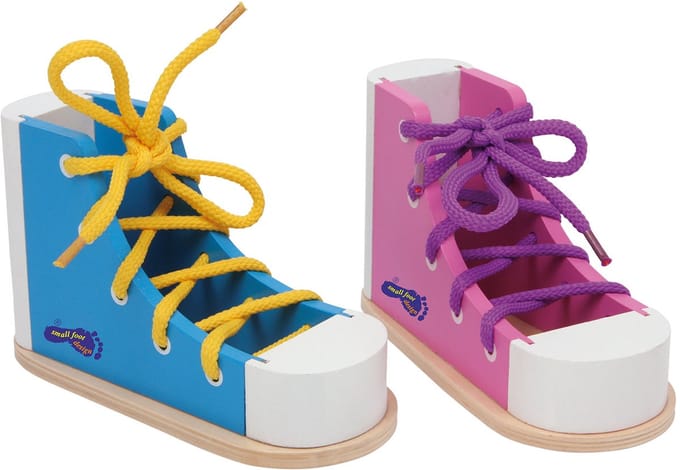 Small Foot - Wooden Lace-up Shoes 2pcs.