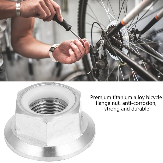 1 stuks M5 M6 M8 M10 M14 Titaniumlegering Flens Borgmoer voor Fiets Motorfiets (M14X1.25) gray