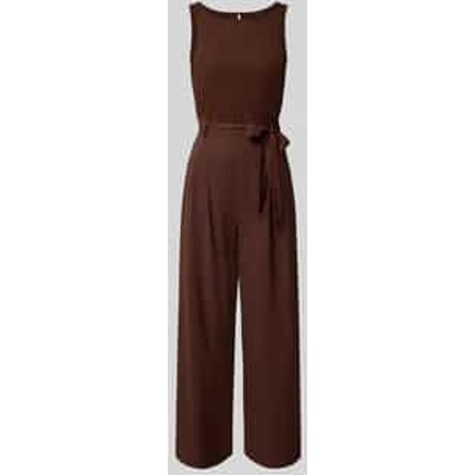 Relaxed fit jumpsuit met viscose en een tailleband