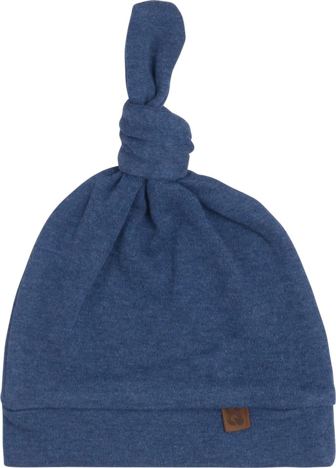 Baby's Only Knoopmutsje Melange - Jeans - 0-3 mnd - 100% ecologisch katoen - GOTS