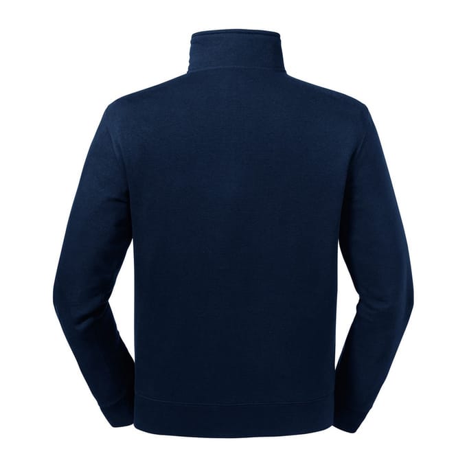 Russell Heren Authentieke Zip Neck Sweatshirt (Franse marine)