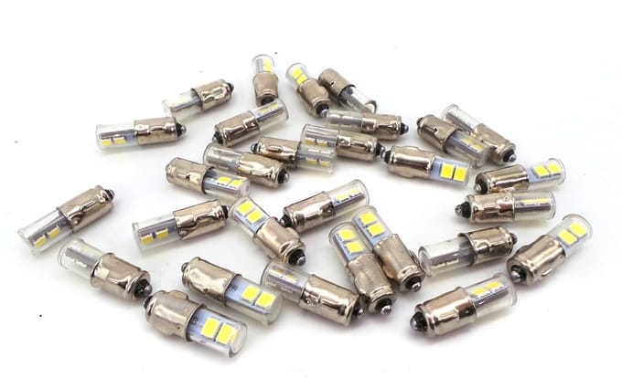4 stuks LED-lamp BA7S 12V 250lm wit Off-Road