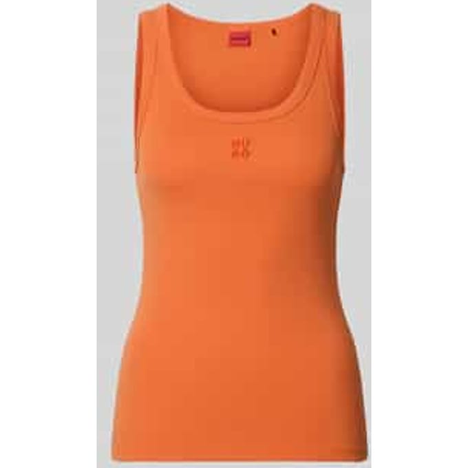 regular fit tanktop van katoenmix model 'DATAMIA'