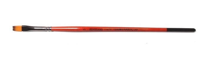 Renesans 1097F Platte Kwast Maat 2 - Synthetisch Zacht Haar