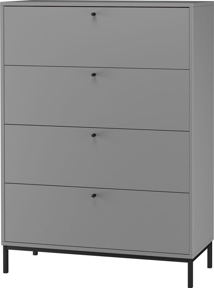 Celine-Commode - 4-Laden - Grijs
