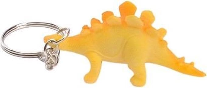 Lg-imports Sleutelhanger Dino Stegosaurus 6 Cm Geel