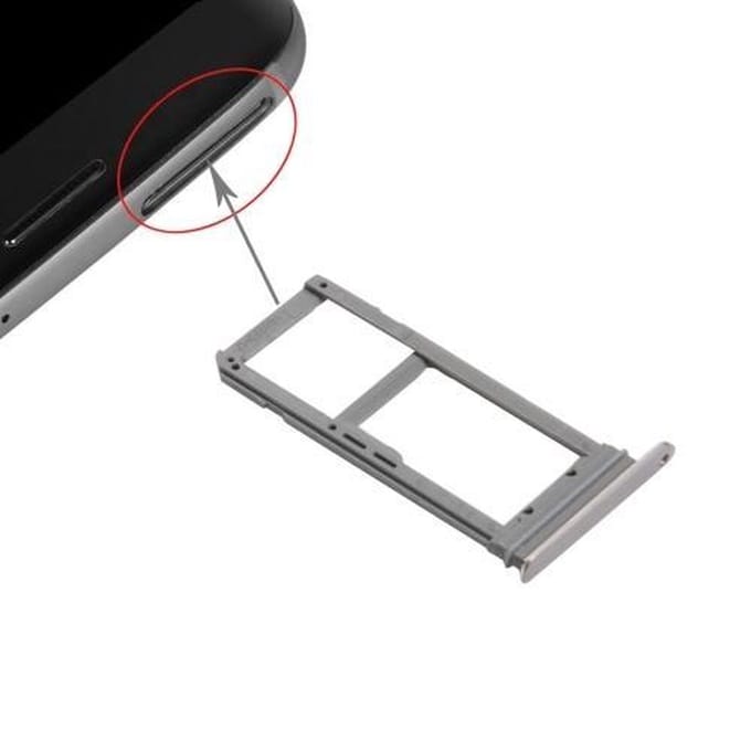 SIM-kaarthouder Geschikt voor Samsung Galaxy S7 Edge – Goud