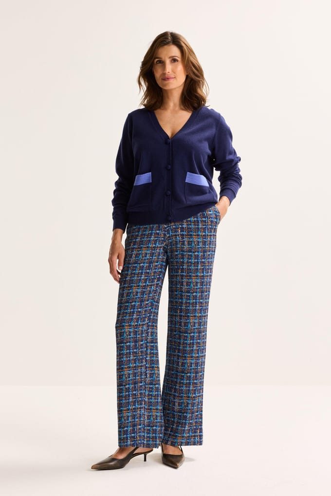 Rechte Broek Met Abstracte Print
