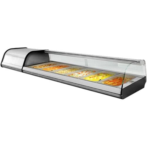 GGM Gastro Tapas-Kühlvitrine Premium PLUS - 6x GN 1/3 Zilver