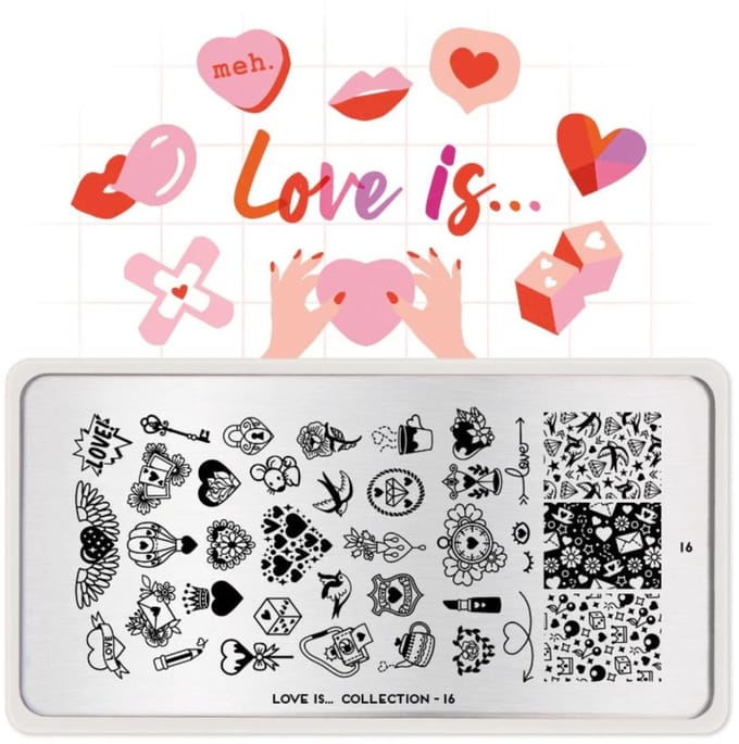 Love Is Stempelplaat 16
