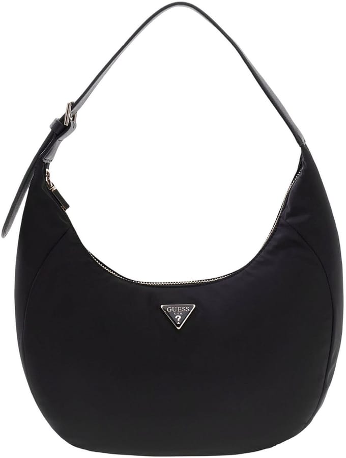 GUESS schoudertas Eco Gemma Hobo Black zwart