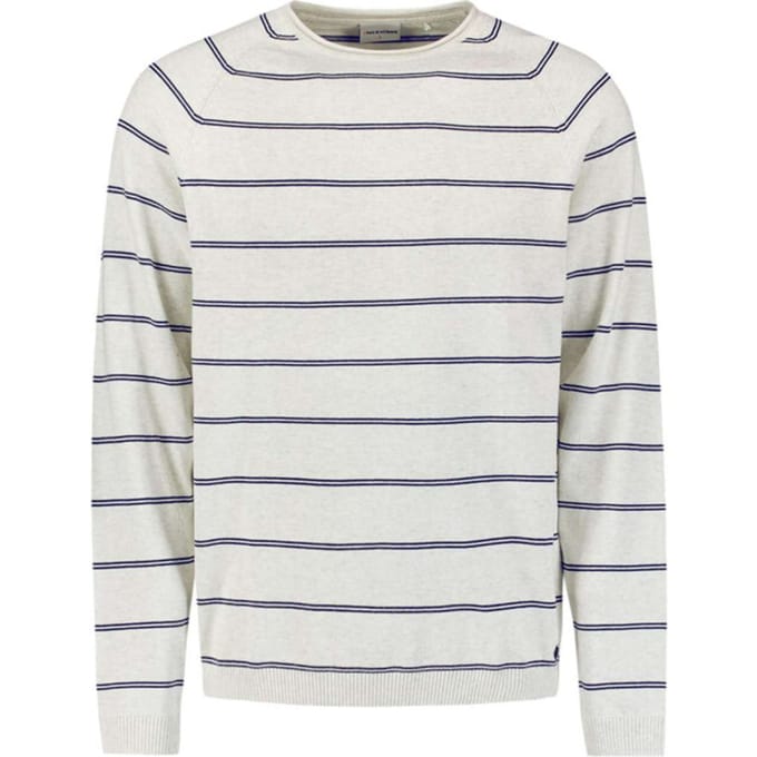 No Excess Pullover Crewneck Stripes Kit Maat: XL | Sweaters Outlet | Heren | Wit