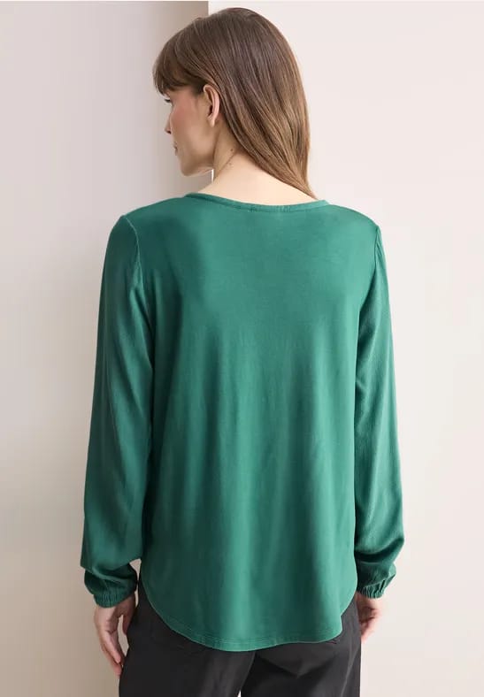 Blouse in effen kleur