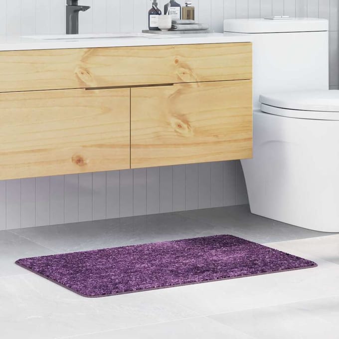 vidaXL - Antislip - Badmat - Paars - 60 - x - 90 - cm - PP