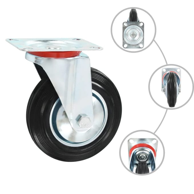 vidaXL - Zwenkwielen - 4 - st - 160 - mm