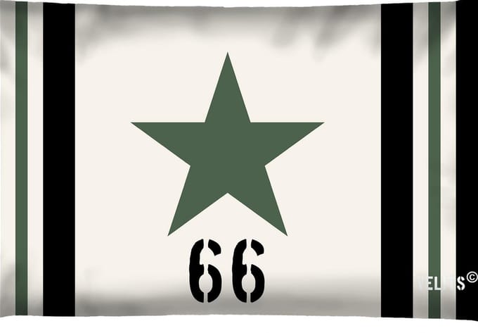 Buitenkussen In the Army groen waterafstotend 40x60cm bootkussen Star 66 groen