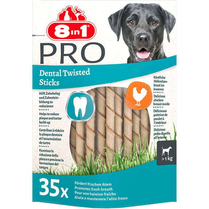 70 stuks Delights Pro Dental Sticks 8in1 Hondensnacks