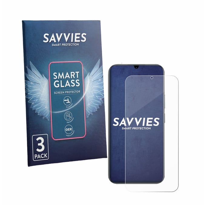 3 Stuks Savvies Screenprotector - geschikt voor realme C100 5G - beschermfolie glas transparant