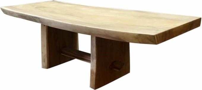 Boomstamtafel kopzit 400x100xH77,5 cm - bladdikte 10 cm