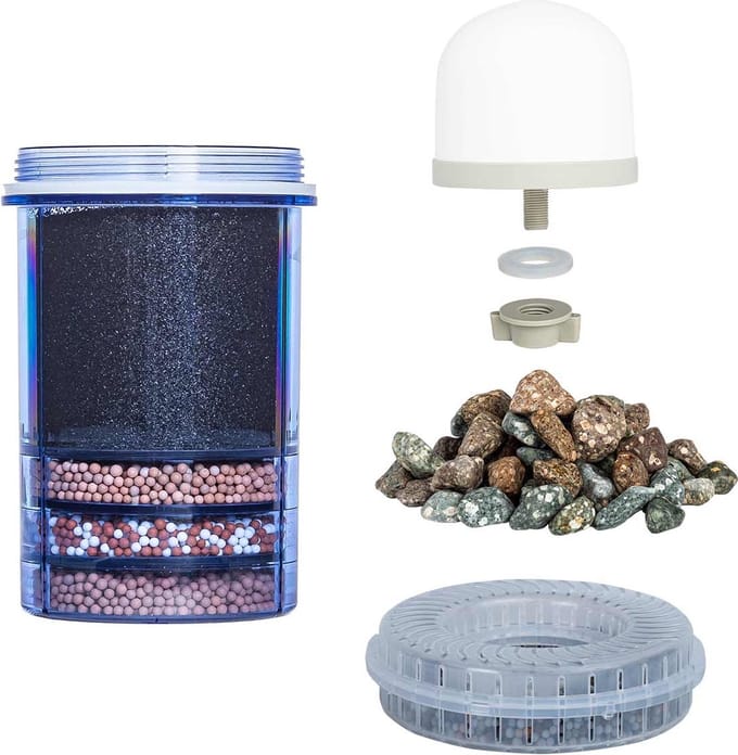 Aqualine 5 complete set filters en stenen - alkalisch (PH-ring)